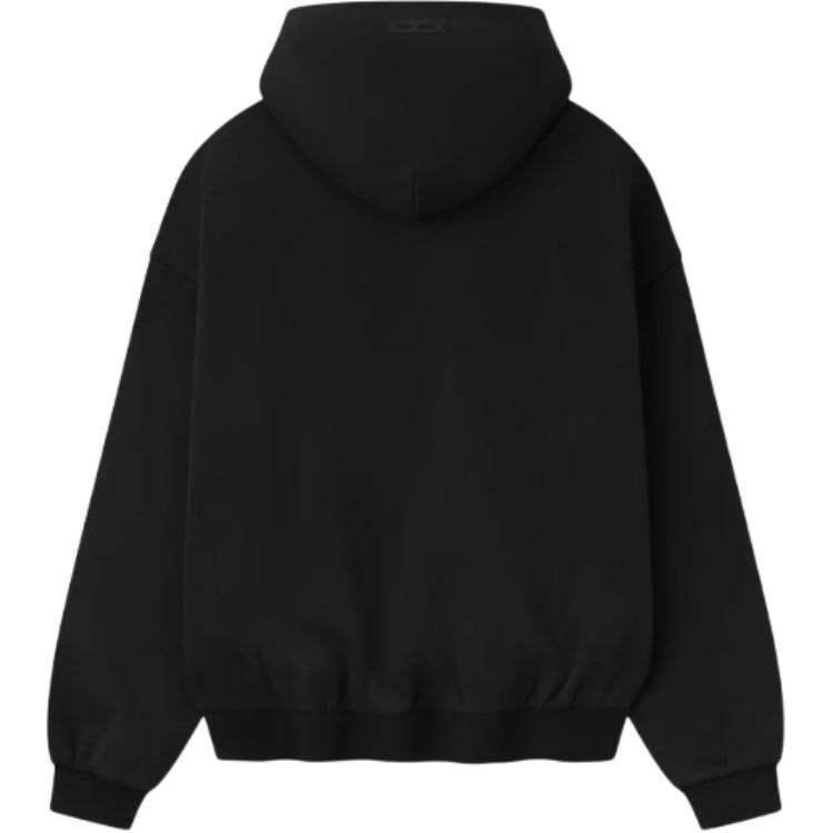 Fear Of God Essentials Толстовка с капюшоном FW25 Fleece JET BLACK мужская — фото 4