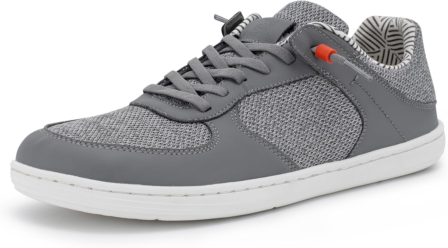 

Мужские туфли Pulltop Barefoot с широкой носовой частью - минималистичные туфли-босоножки, кроссовки без каблука, слайпы для ходьбы, противоскользящие, серый