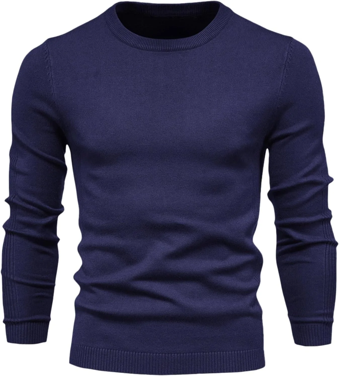 

Мужской свитер Crewneck вязаный с классической резинкой