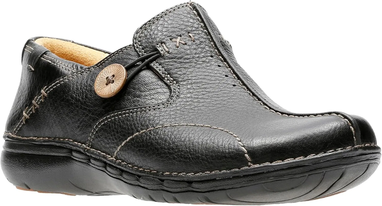 Детские прогулочные туфли Clarks Un.Loop 2, Black — фото 3