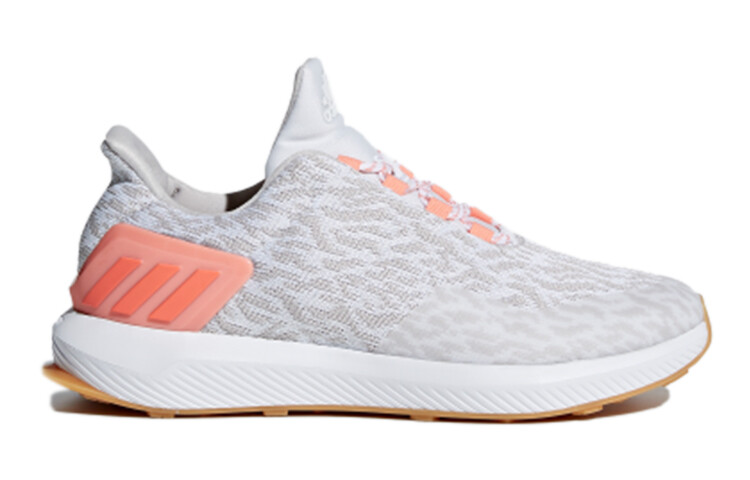 Детские кеды Детские низкие белые/серые/розовые Adidas — фото 2