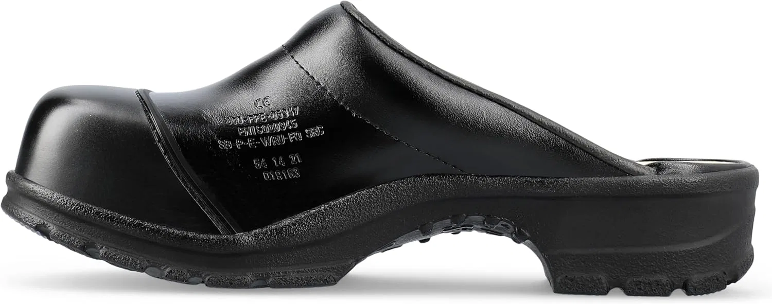 Сабо SIKA 54 Comfort Robust - широкая посадка и деревянная стелька - идеально подходят для сельского хозяйства, лесного хозяйства и рыболовства, легкой и тяжелой промышленности, строительства и ремесел, транспорта и складского хозяйства, Black — фото 3