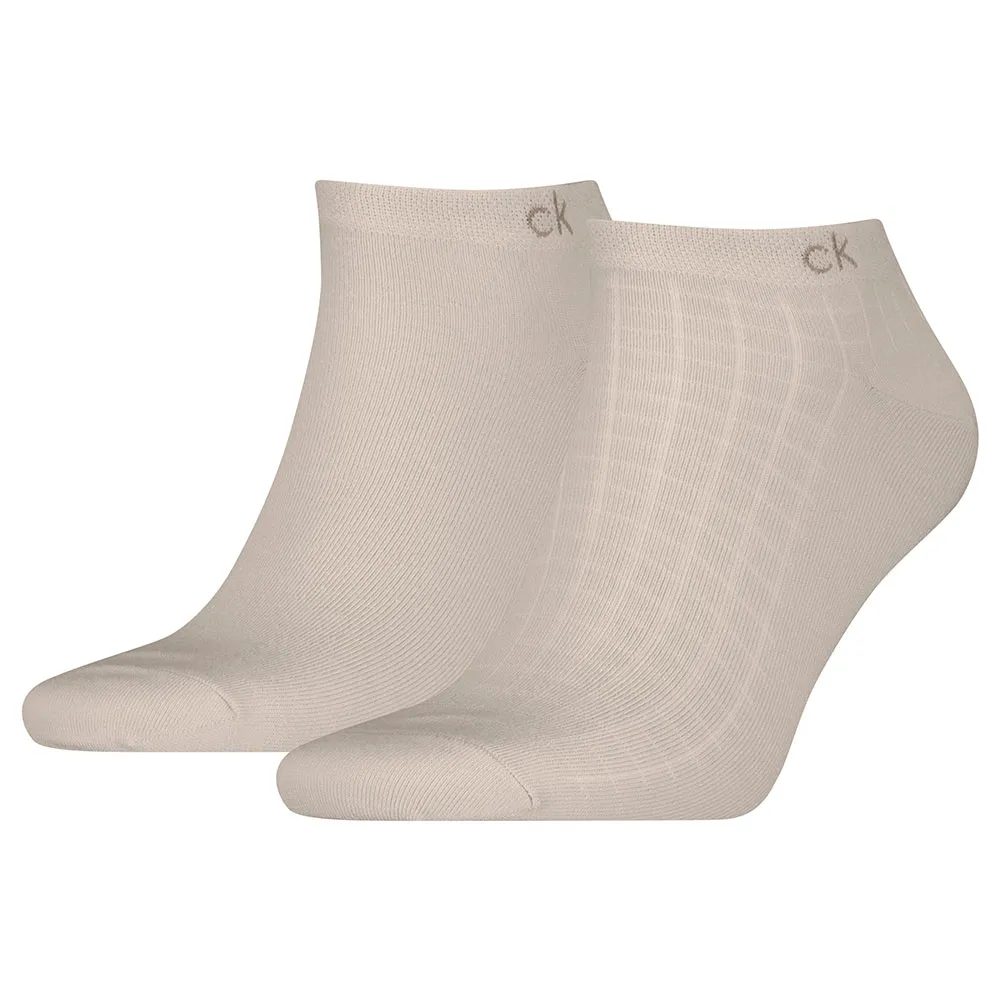 

Носки 2 шт Calvin Klein Sneaker Squares, бежевый