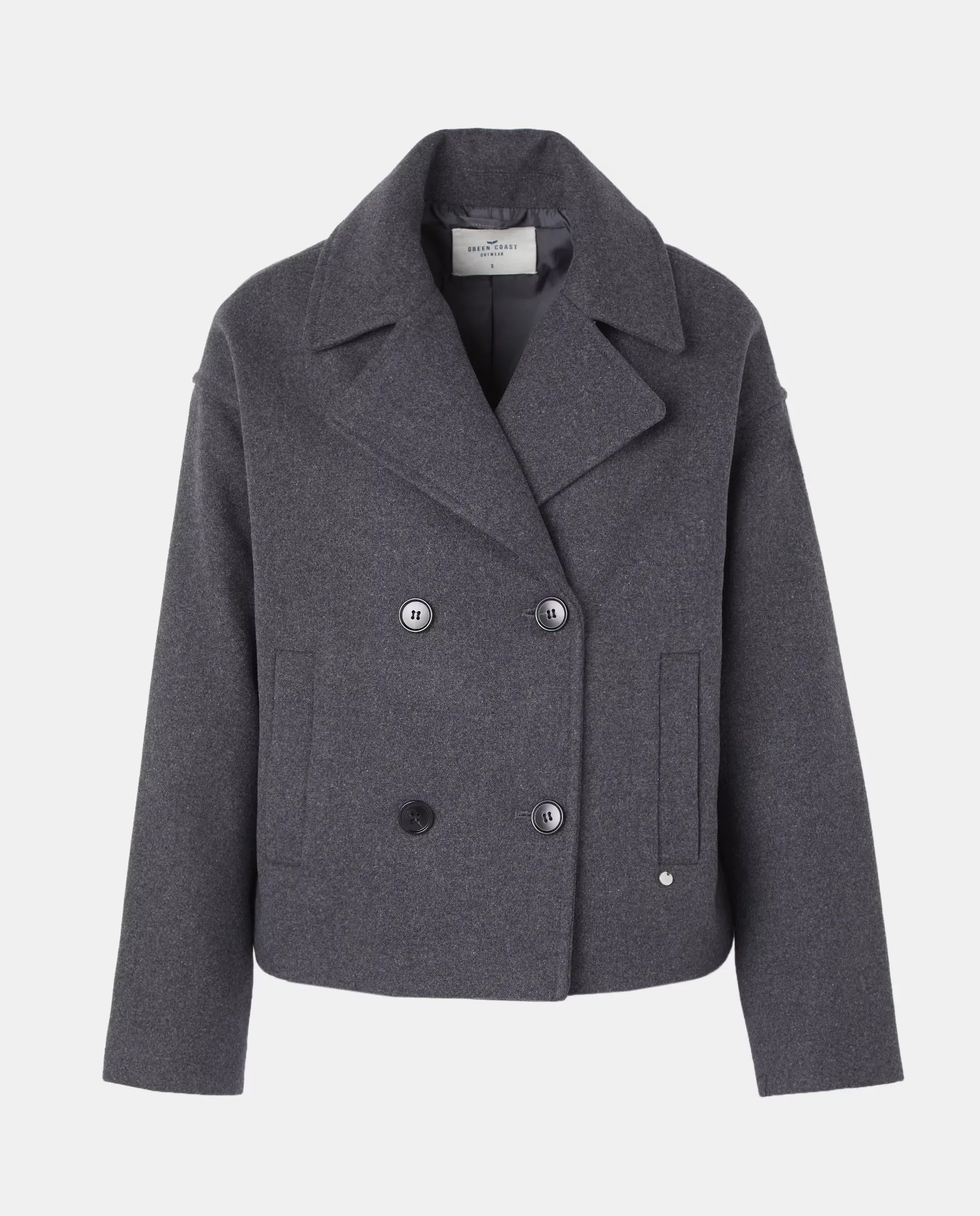 

Женское пальто в морском стиле Green Coast, цвет 820 Gris medio