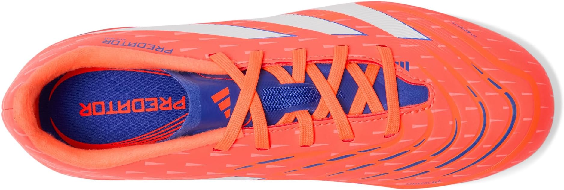 Кроссовки adidas Kids  League Predator Firm Ground/Multi Ground Cleats, Signal Coral/White/Beam Orange — фото 2