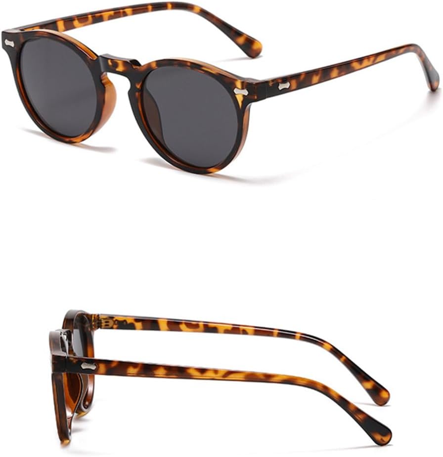 

Поляризованные круглые солнцезащитные очки с заклепками для мужчин и женщин, маленькая оправа, солнцезащитные очки Ocean для мужчин, винтажные, красочные очки VFDHN, 6