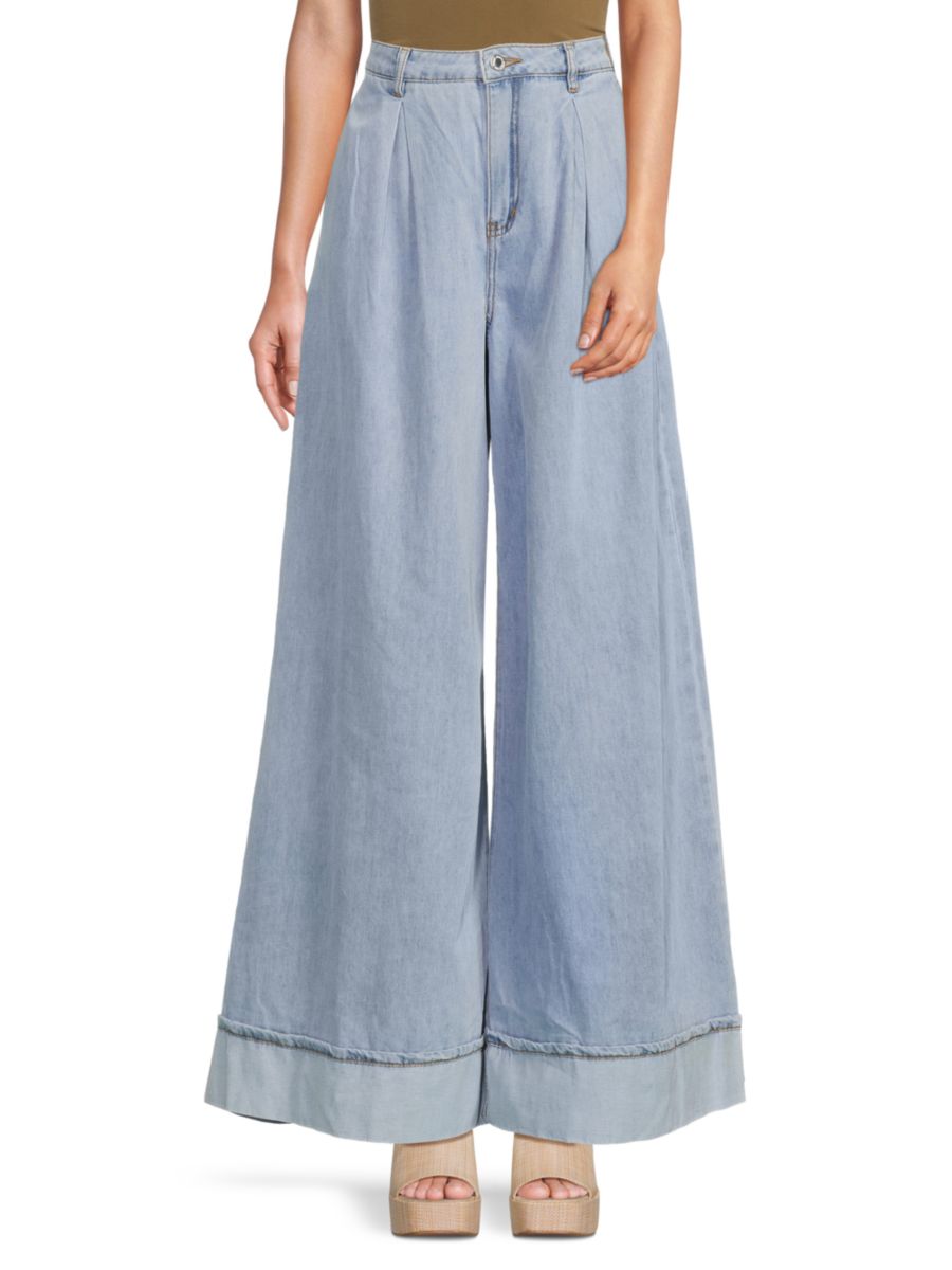 

Джинсы с широкими штанинами WeWoreWhat, цвет Light Mid Rinse