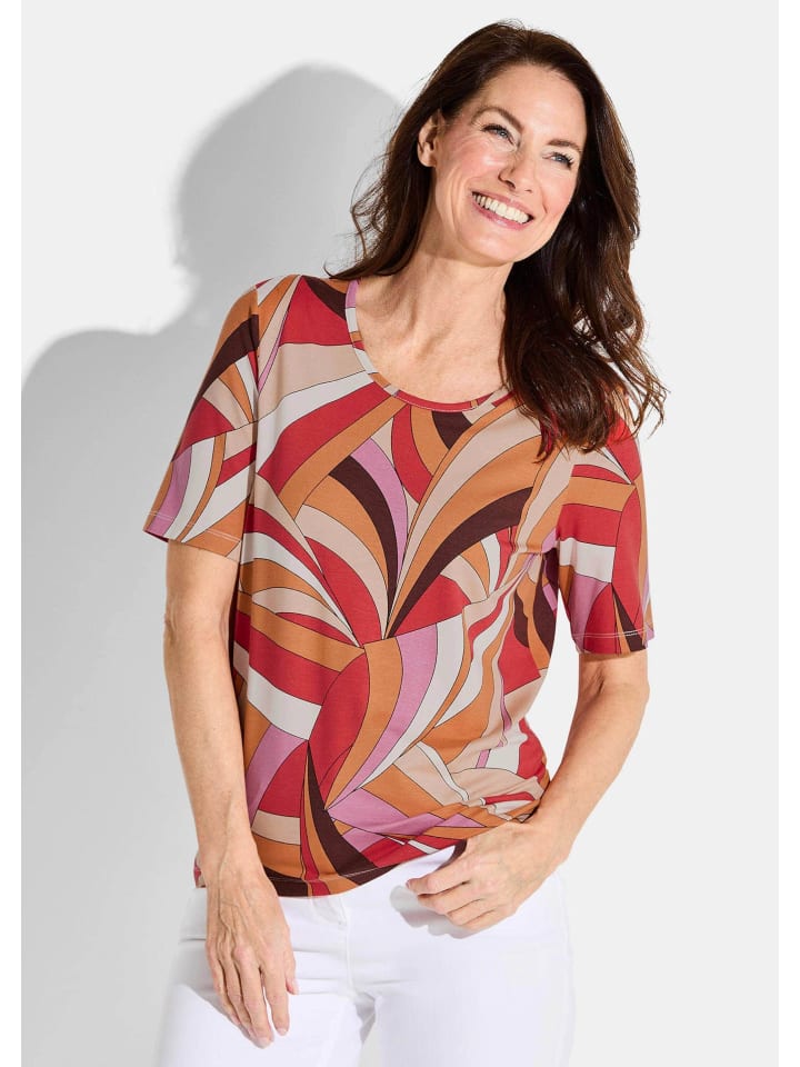 

Рубашка красного / оранжевого / бежевого / с узором GOLDNER