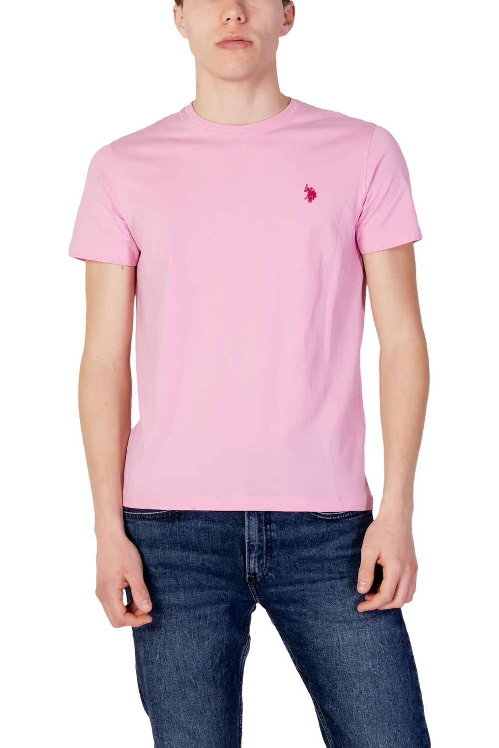 

Футболка мужская U.S. Polo Assn. однотонная, розовый