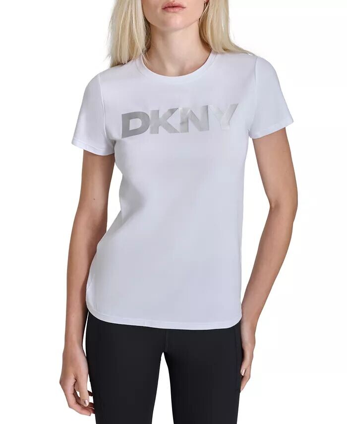 

Женская футболка с круглым вырезом и логотипом DKNY, мультиколор