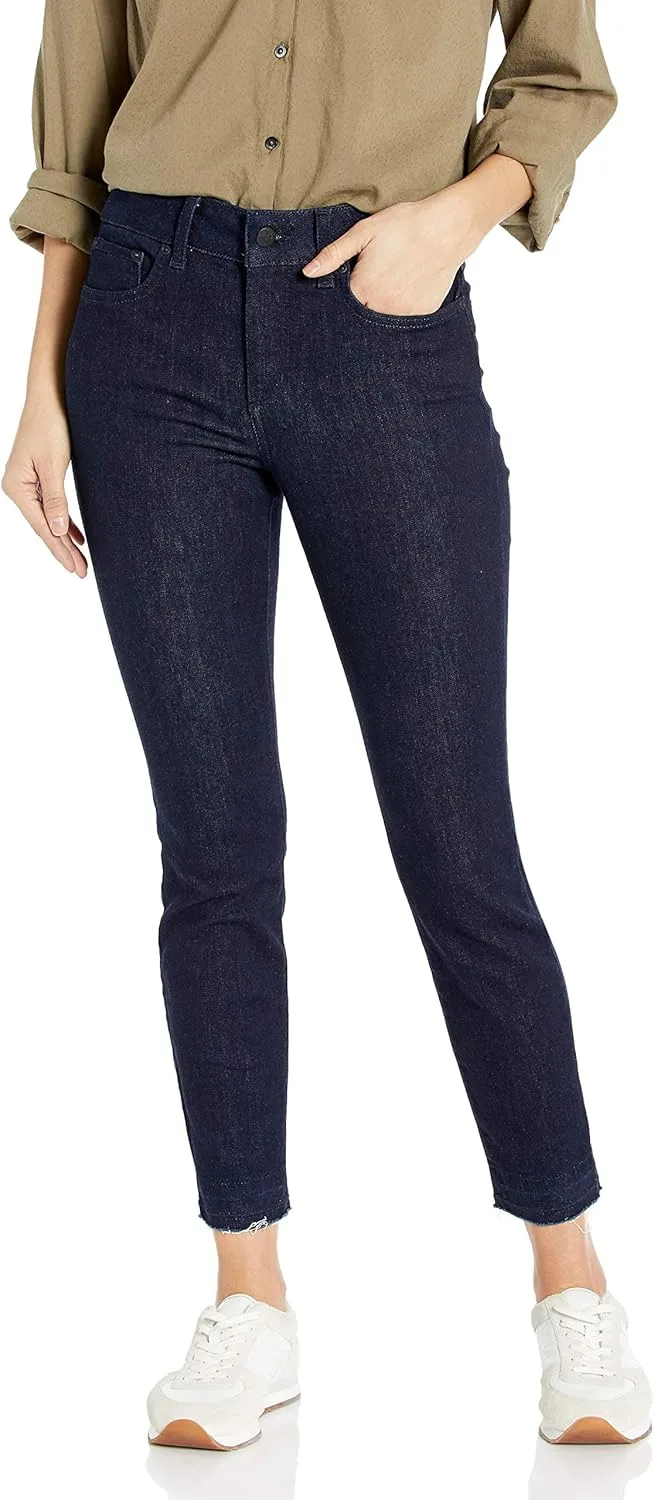 

NYDJ Women's Ami Skinny Ankle Jeans | Цветная вышивка на расклешенном подоле
