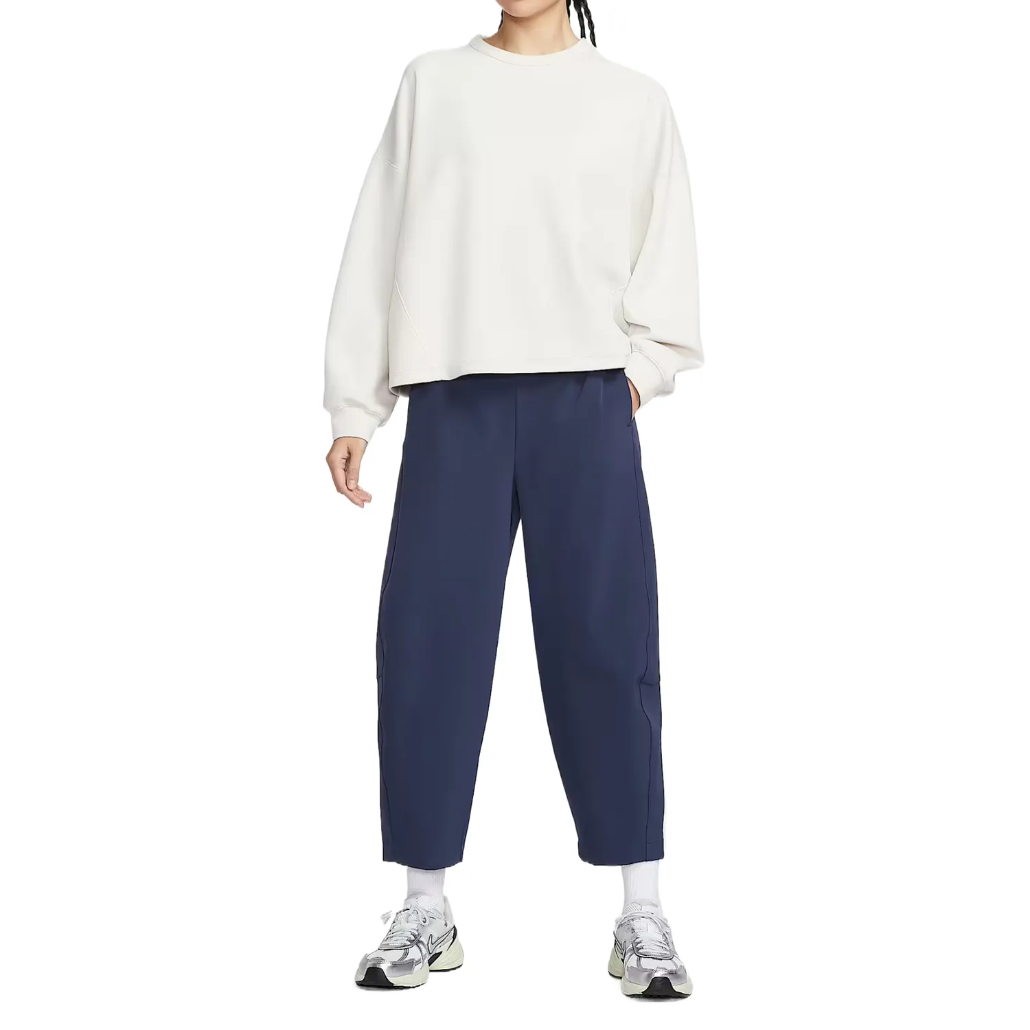 Женские спортивные брюки Dri Fit Nike, темно-темно- синий/темно-синий черный — фото 4