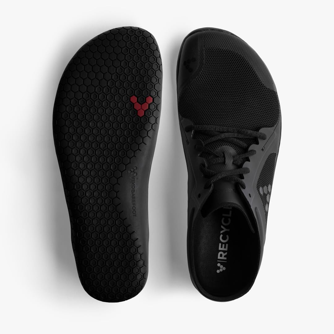 Мужские кроссовки для ходьбы Vivobarefoot Primus Lite III, Развивают силу, баланс и подвижность, Легкие для тренировок и бега, Широкая посадка, Веганские, Obsidian — фото 4