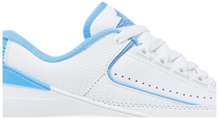 Кроссовки Air Jordan 2 Retro Low GS 'UNC', белый — фото 2