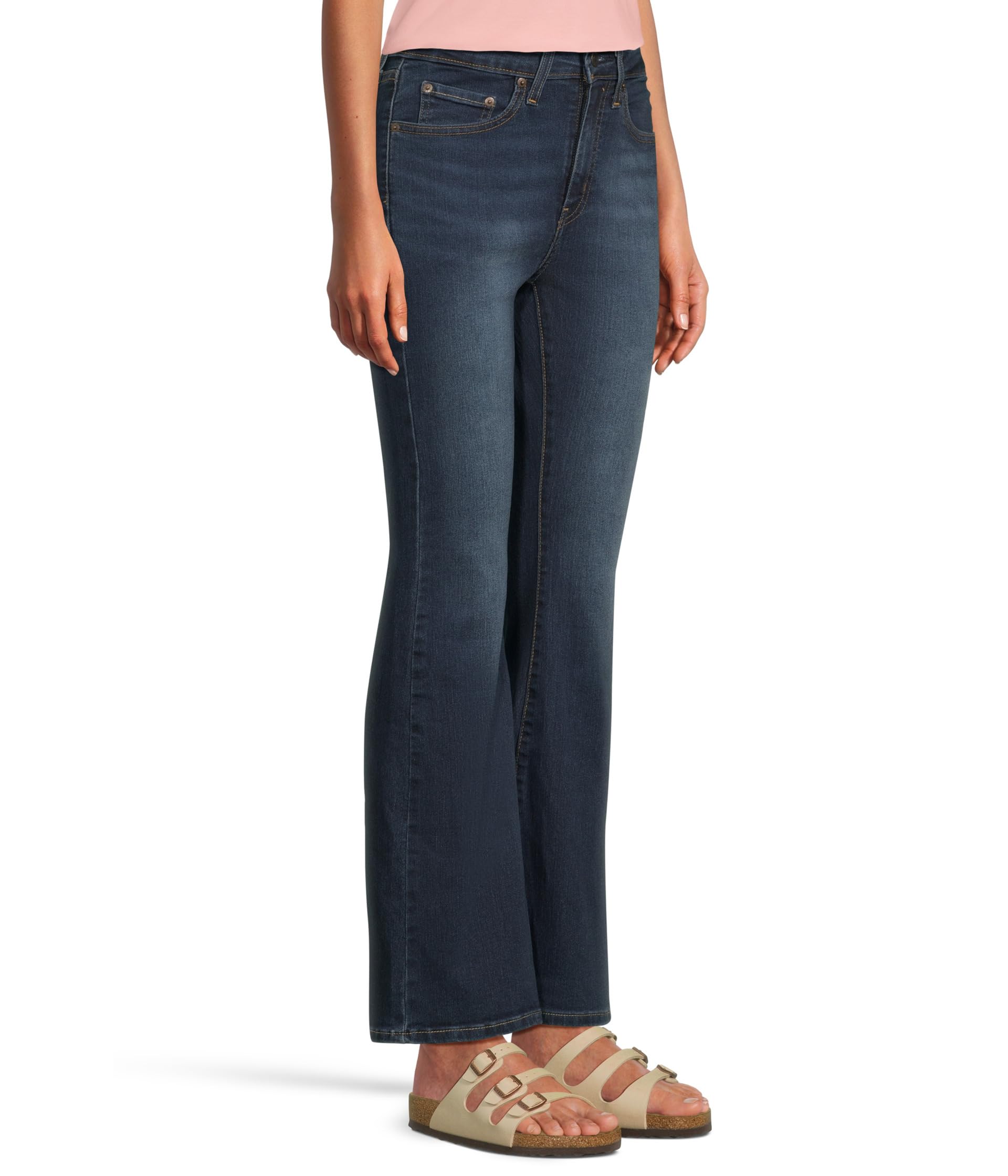 Женские джинсы Levi's 726 High Rise Flare, темный индиго — фото 2
