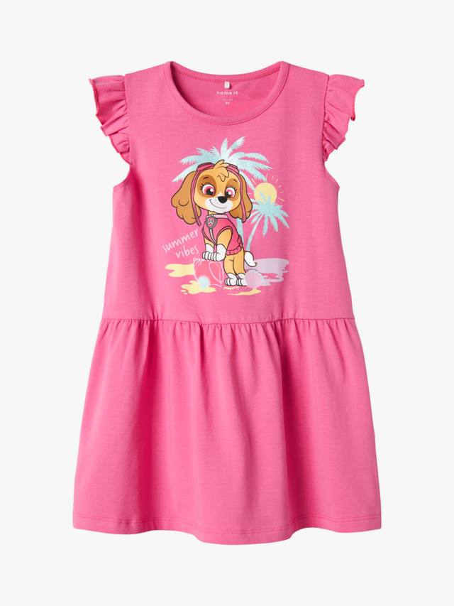 

Детское платье с коротким рукавом и принтом Paw Patrol NAME IT, Pink