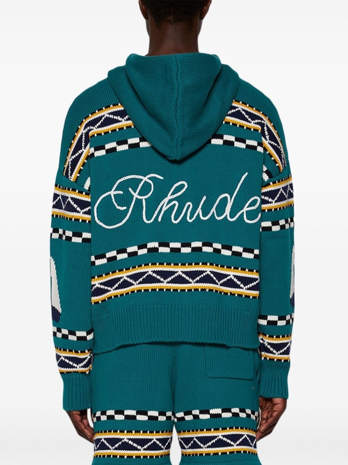 

RHUDE худи Bateau на молнии, синий