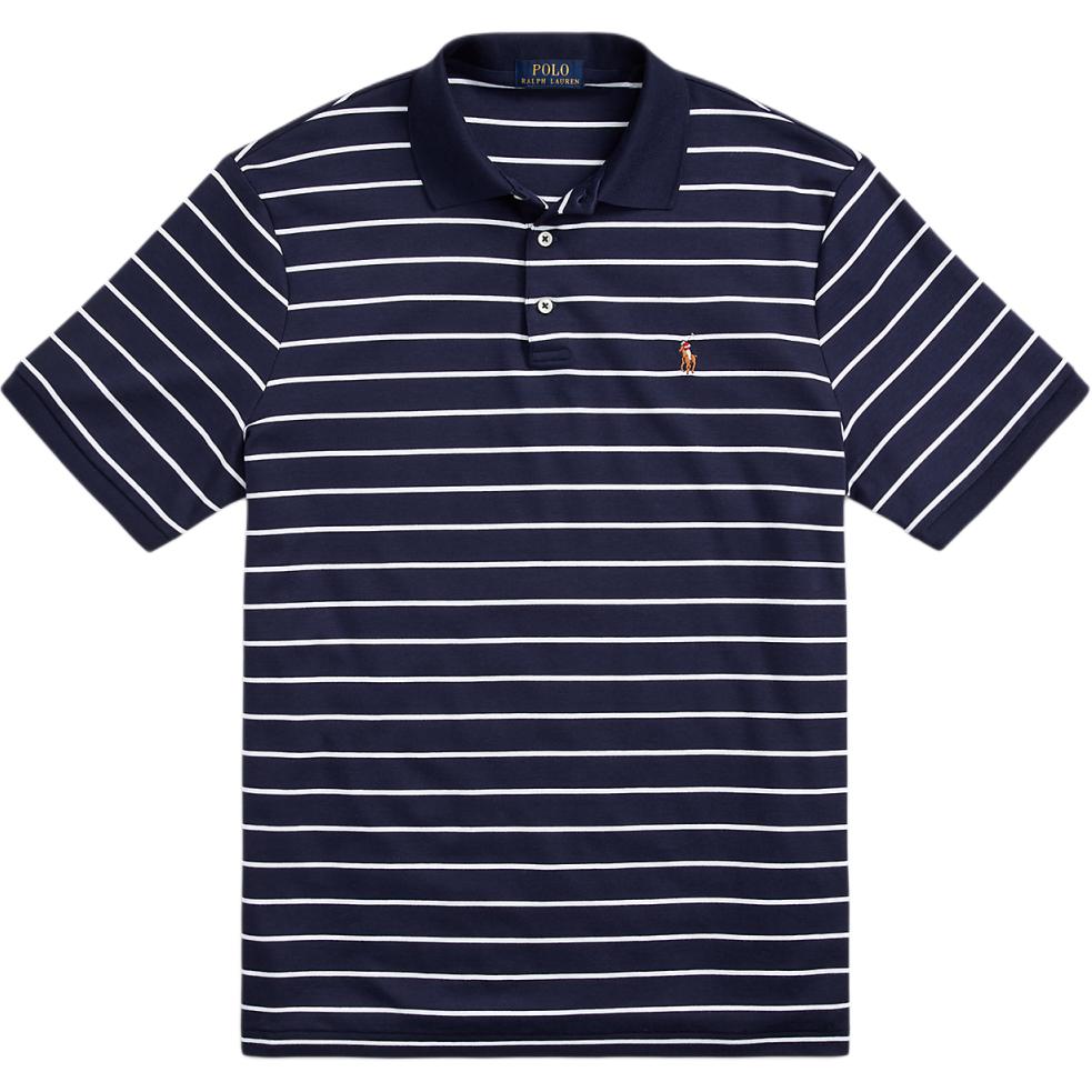 SS24 Футболка поло мужская морской синий Polo Ralph Lauren — фото 2