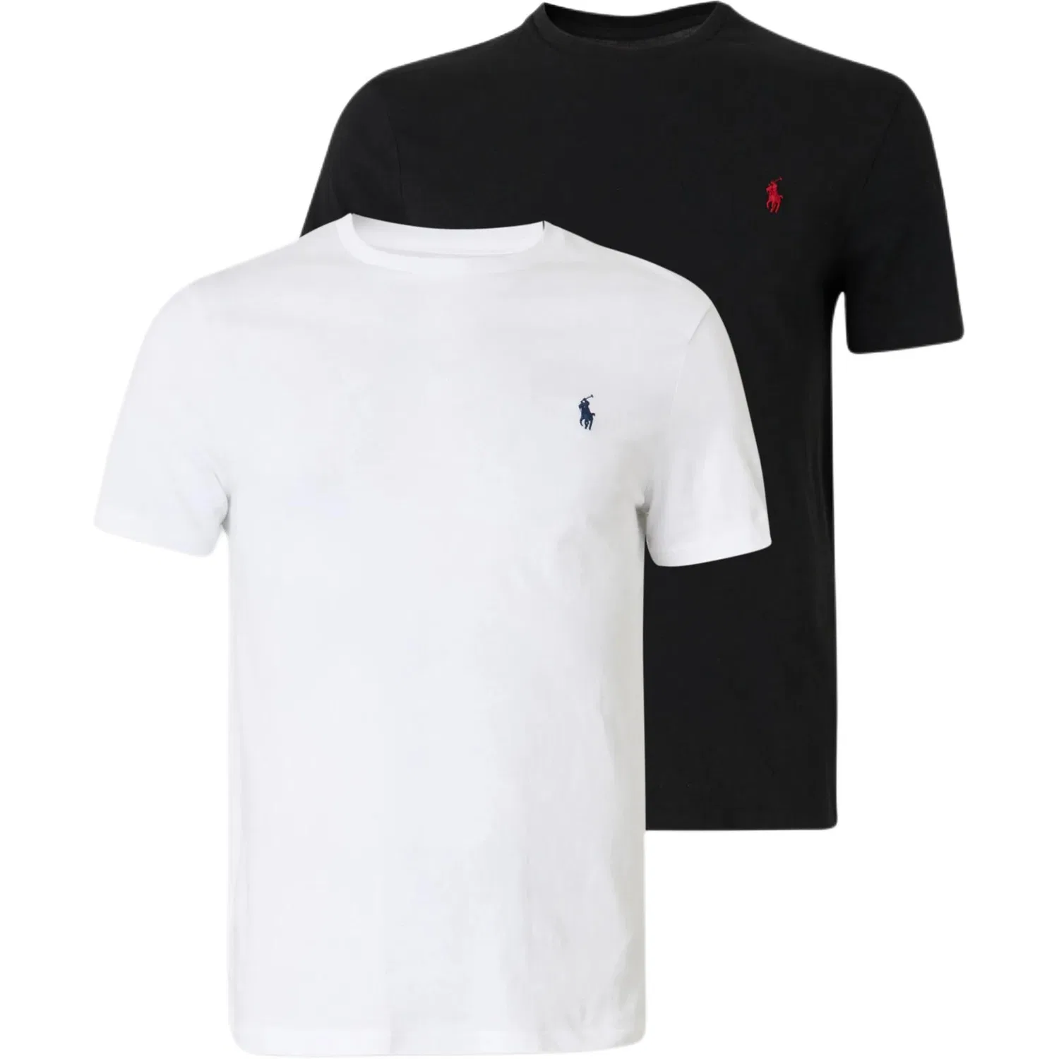 Футболка классическая Polo Ralph Lauren 2 шт белый+черный