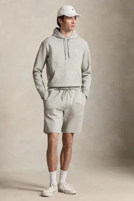 Худи с капюшоном классическая модель Polo Ralph Lauren, серый — фото 3