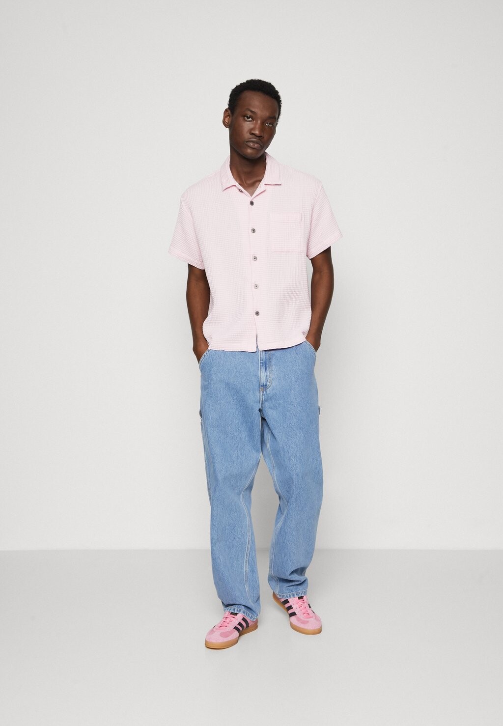 

Блузка на пуговицах Balance Unisex Obey Clothing, светло-розовый