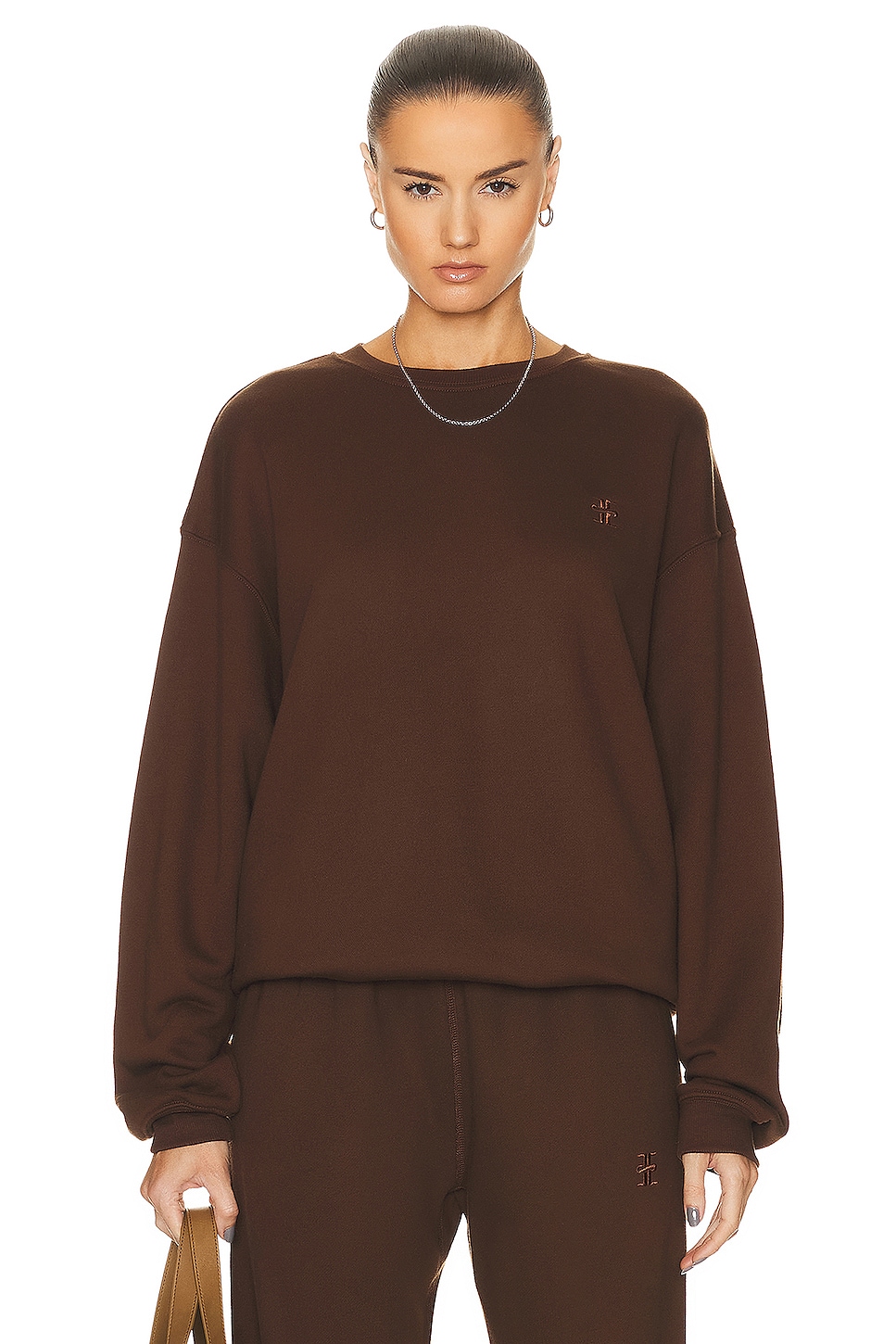 

Толстовка Eterne Oversized Crewneck, цвет Heather Brown