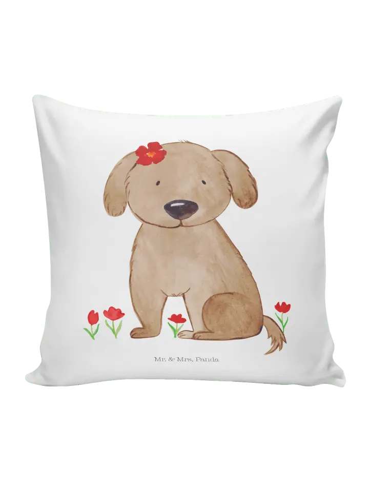 

Подушка Mr & Mrs Panda 40x40 Hund Dame, белый