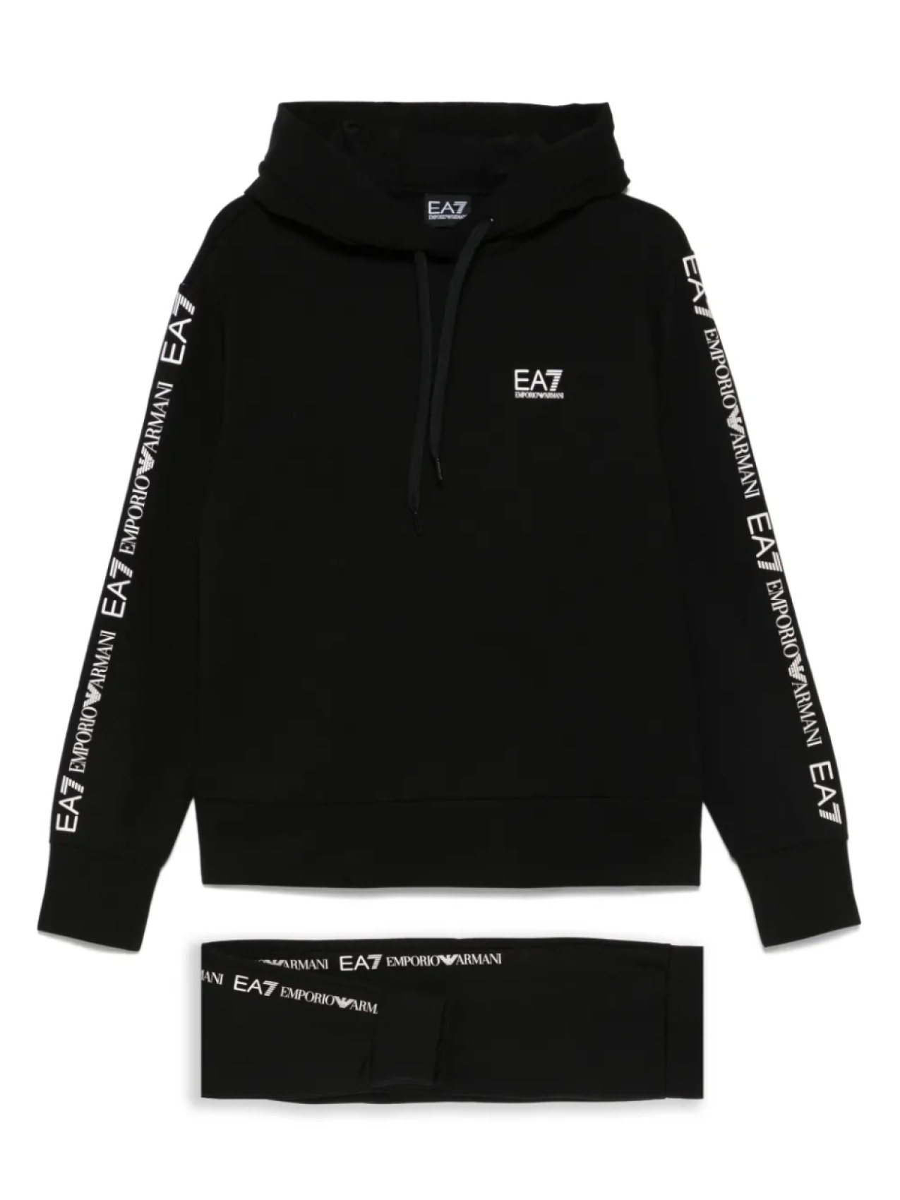 

Спортивный костюм с логотипом Ea7 Emporio Armani, черный