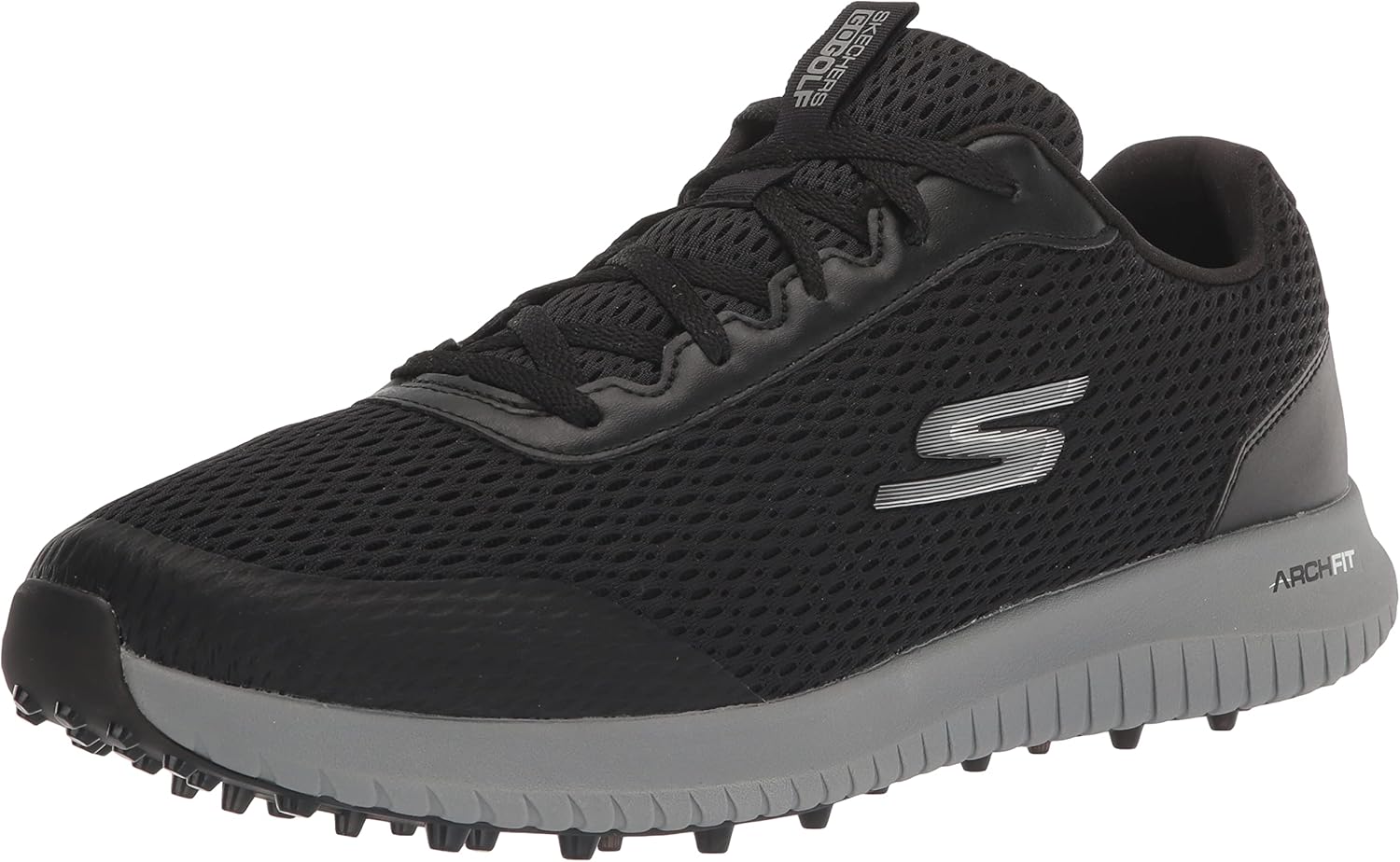 

Мужские гольф-кроссовки Skechers Max Fairway 3 Arch Fit без шипов, черный/серый