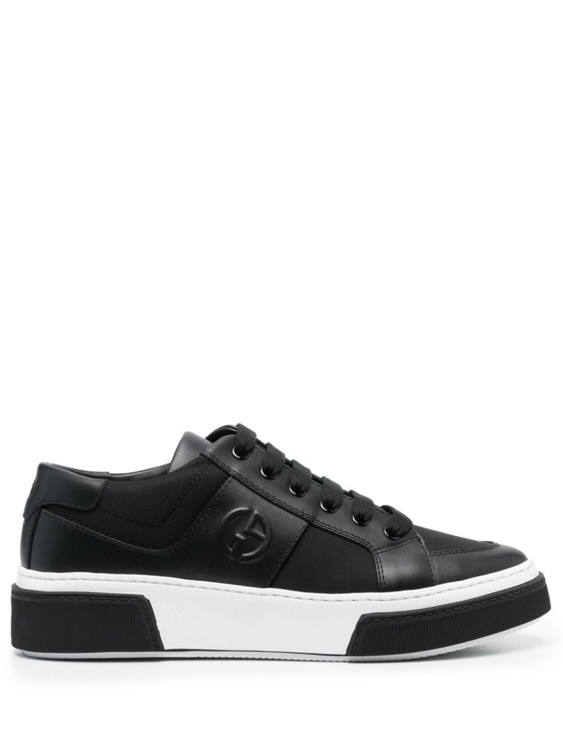 

Кроссовки Giorgio Armani Lace-up, черный/белый