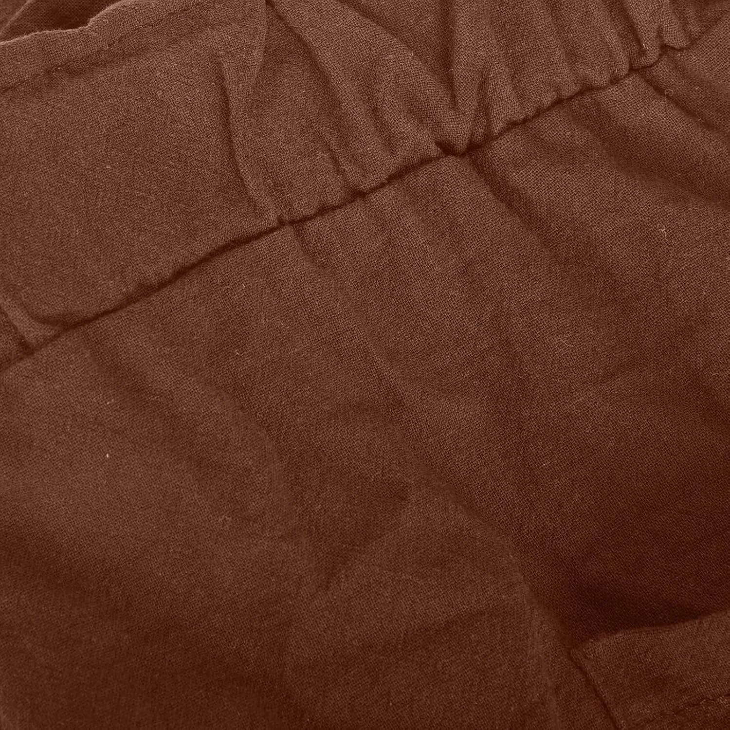 Шорты женские спортивные с карманами, хлопок лен, A01_brown — фото 4