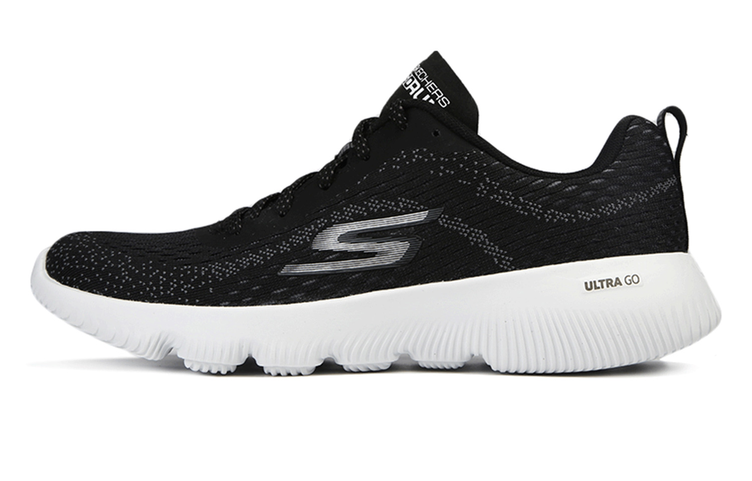 

Кроссовки женские с низким верхом, черные/серые Skechers
