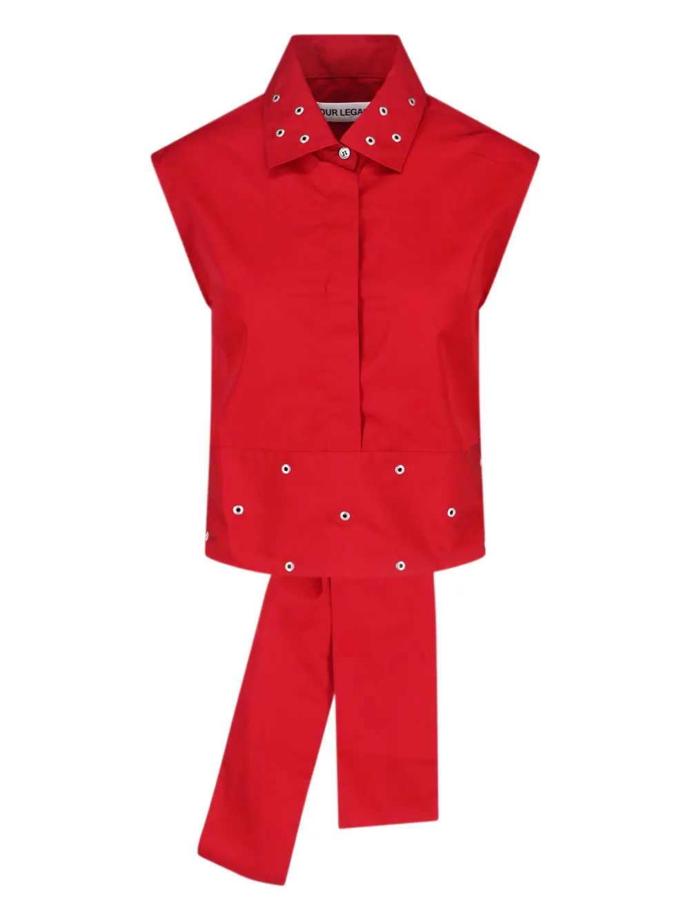 

Блузка с завязками и люверсами Our Legacy, красный