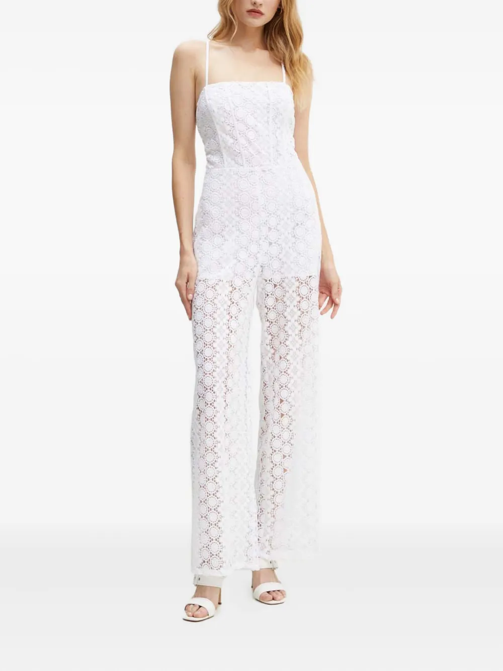 

Комбинезон с кружевом Guess Usa, белый