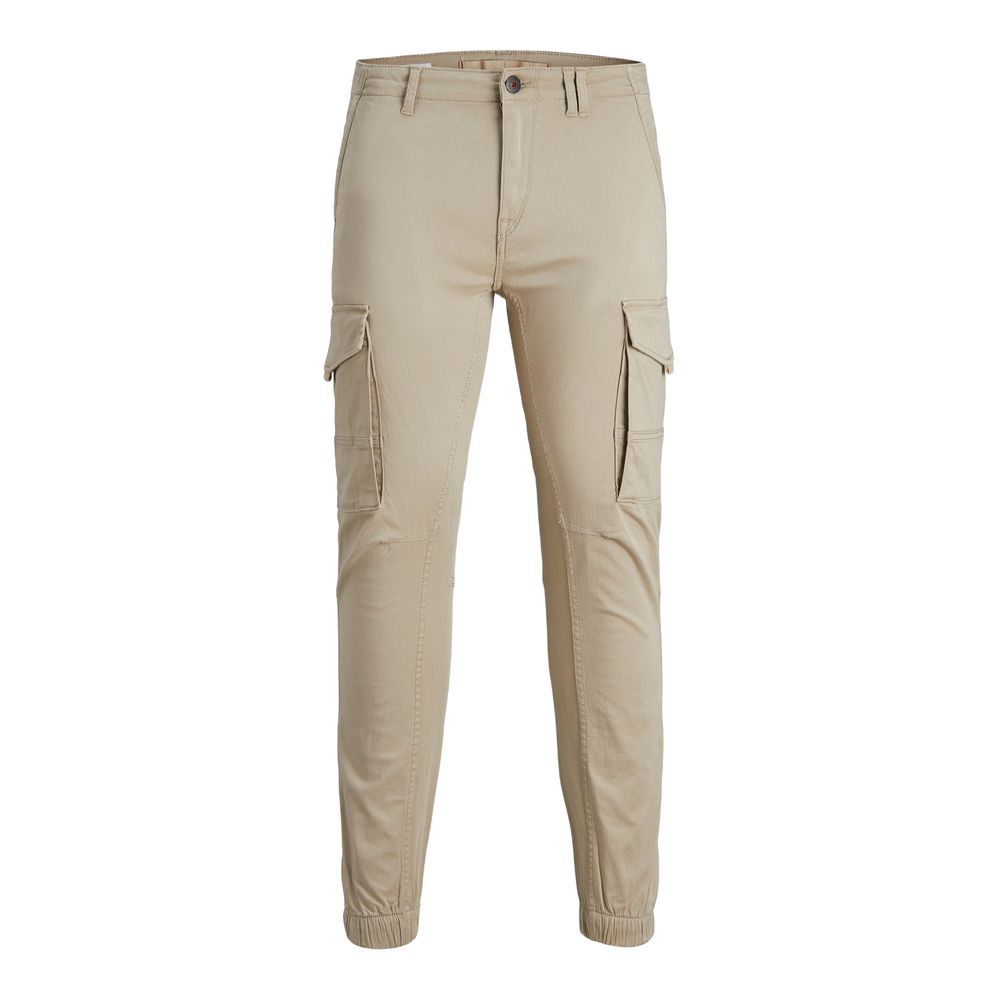 

Бежевые хлопковые джинсы и брюки Jack & Jones