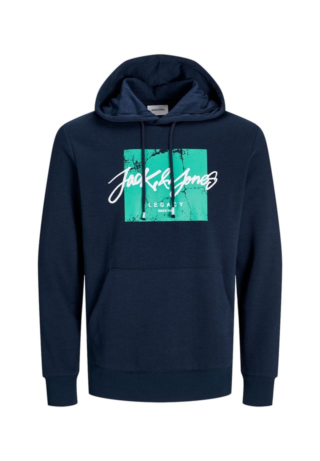 

Толстовка с капюшоном ley hoodie Jack & Jones, синий
