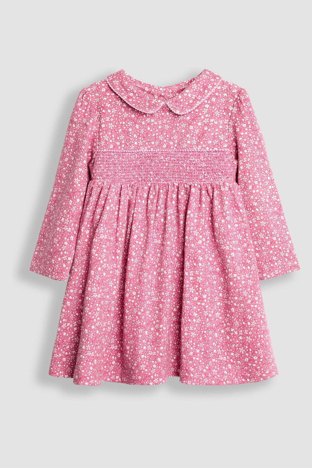 

Платье Питер Пэн с мелким цветочным принтом и сборками Jojo Maman Bébé, розовый