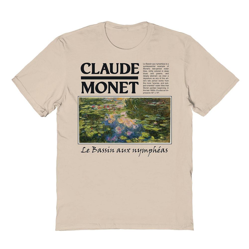 

Мужское изобразительное искусство - Claude Monet - футболка с рисунком Waterlillies Licensed Character, цвет Beige Khaki