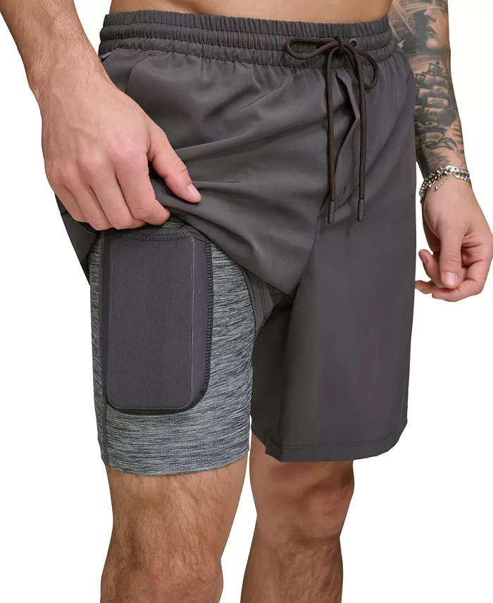 

Мужские гибридные шорты Core Stretch 7" Volley DKNY, серый