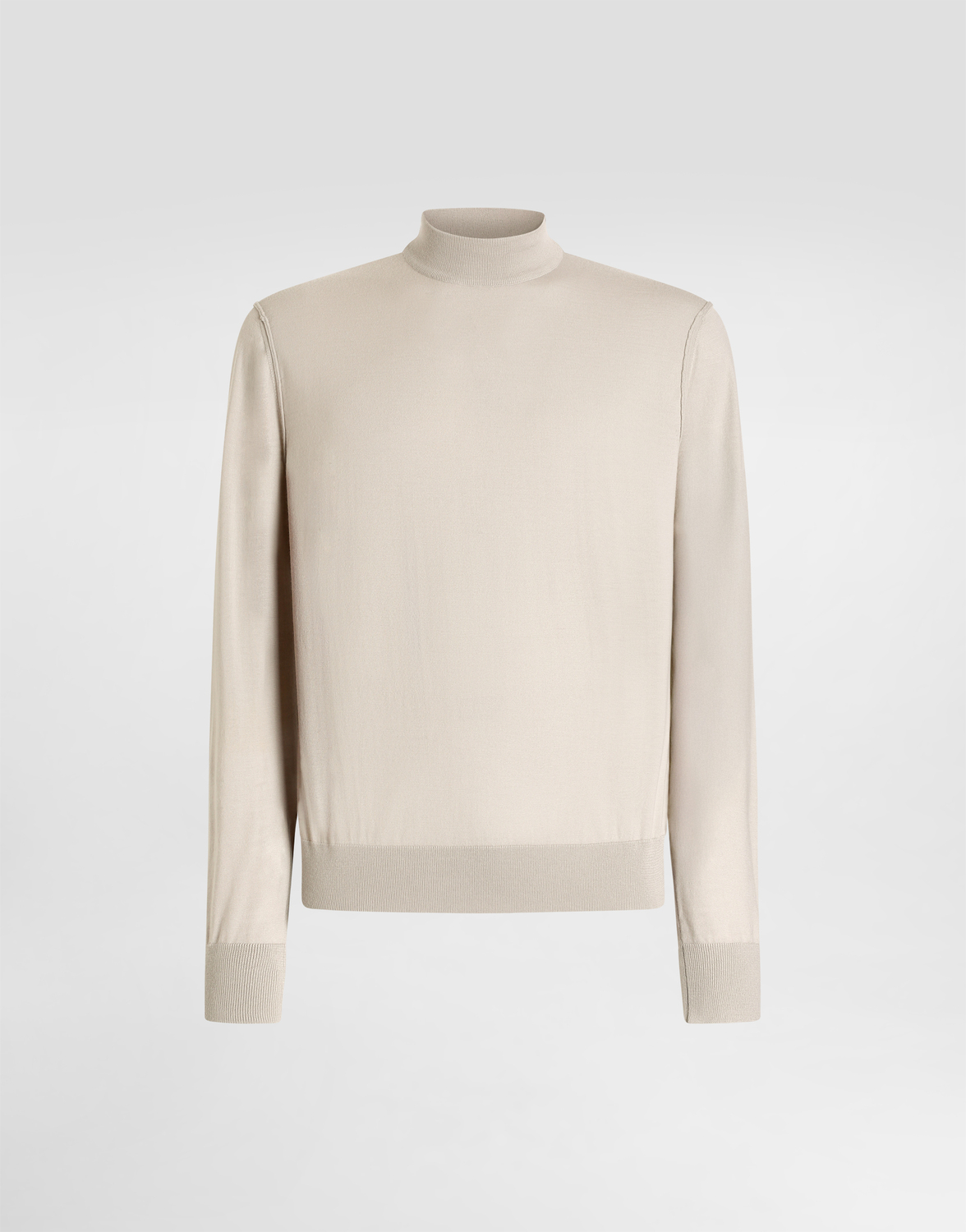 

Кашемировый пуловер с воротником-гольф DOLCE & GABBANA, бежевый