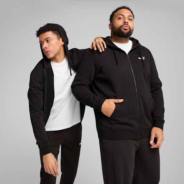 

Мужская толстовка с капюшоном на молнии Puma Essentials, черный