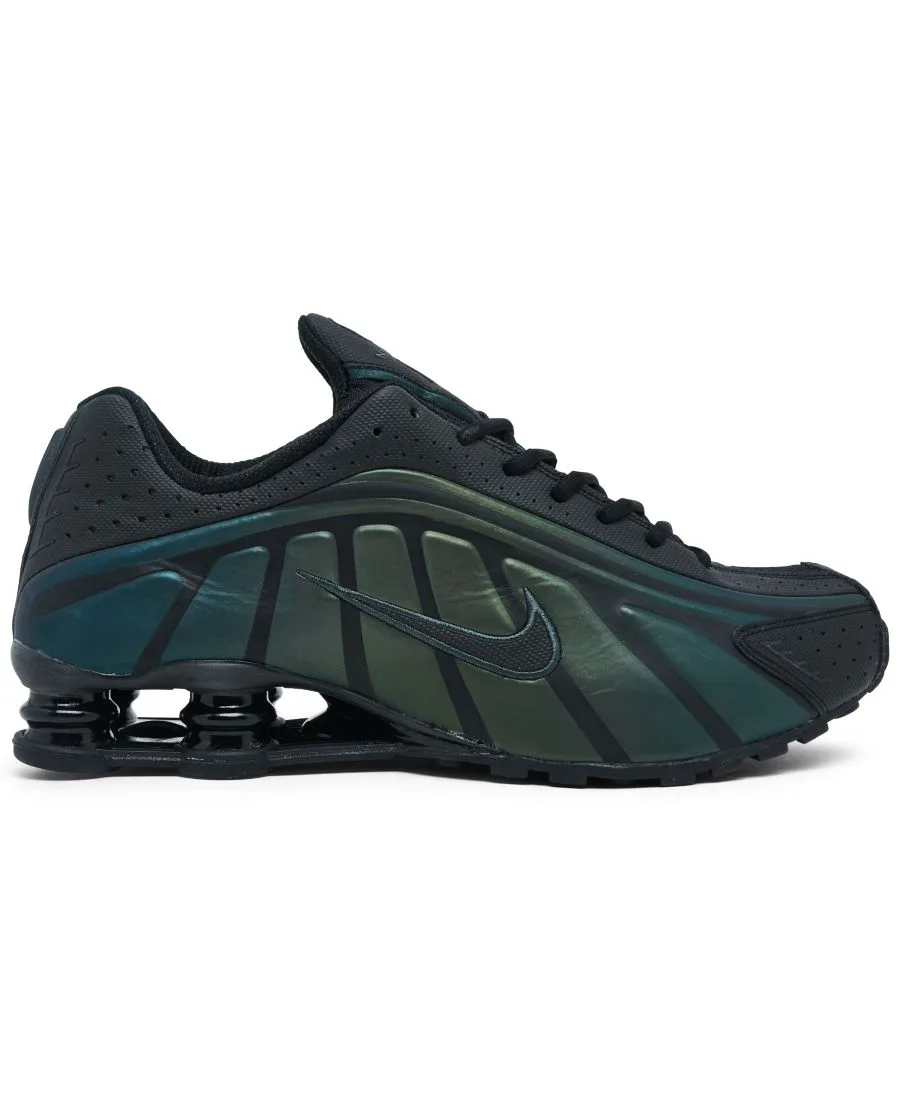 Мужские повседневные кроссовки Shox R4 SE Reflective от Finish Line Nike, черный, seaweed — фото 3