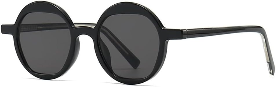 

Круглые солнцезащитные очки для женщин и мужчин, розовые, в стиле панк, с защитой от УФ-излучения UV400, для занятий спортом на открытом воздухе, бега и езды на велосипеде UYPTK, Black