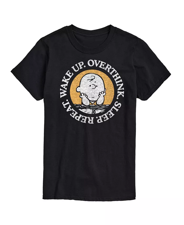 

Футболка мужская с коротким рукавом Hybrid Apparel Peanuts Overthin AIRWAVES, черный