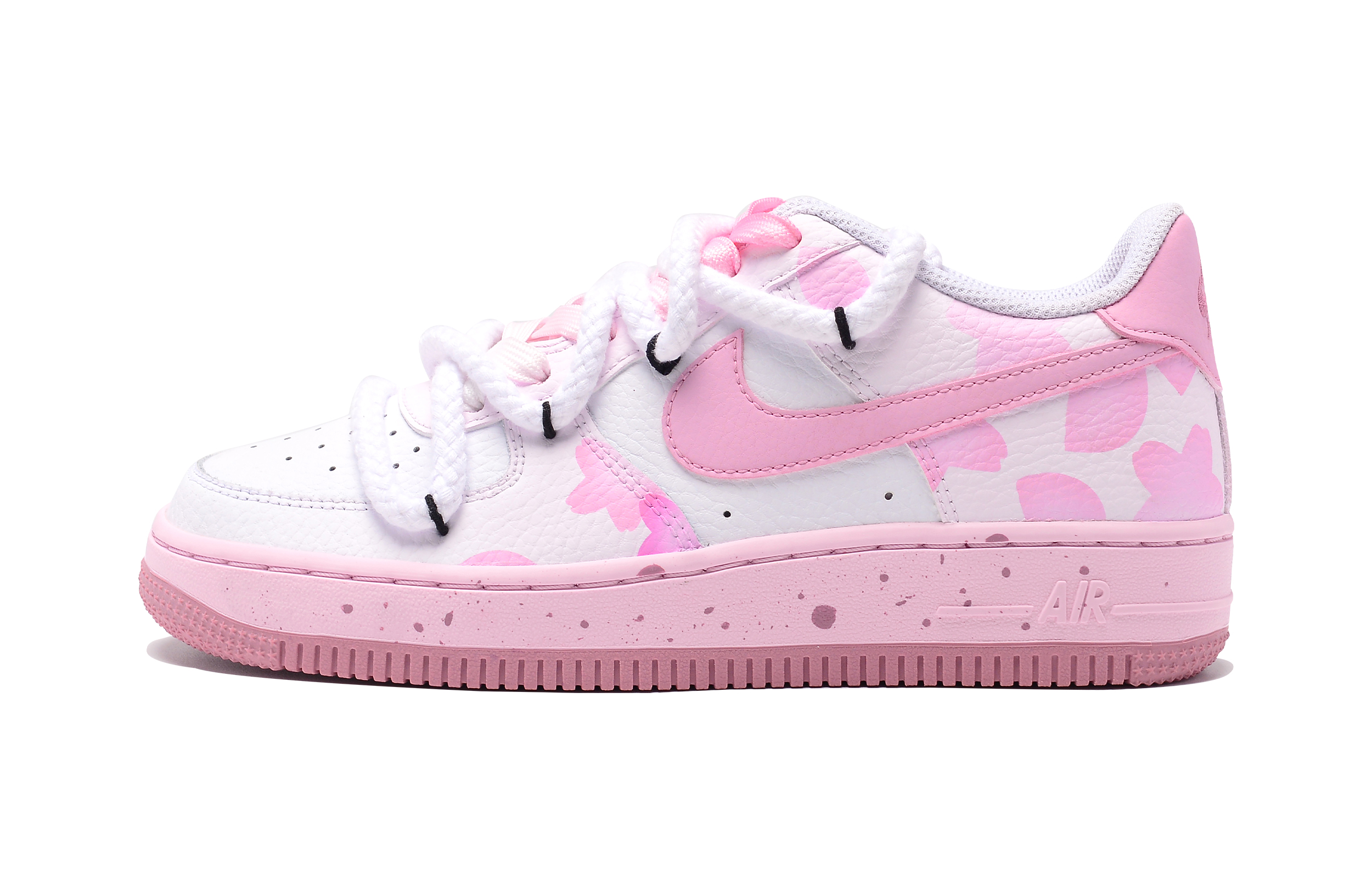 

Кроссовки Nike Air Force 1 Skateboard Shoes Women's Low-Top White Pink, Розовый, Кроссовки Nike Air Force 1 Skateboard Shoes Women's Low-Top White Pink