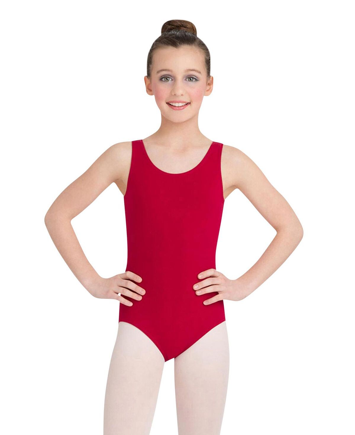 

Купальник-майка с высоким воротником для больших девочек Capezio