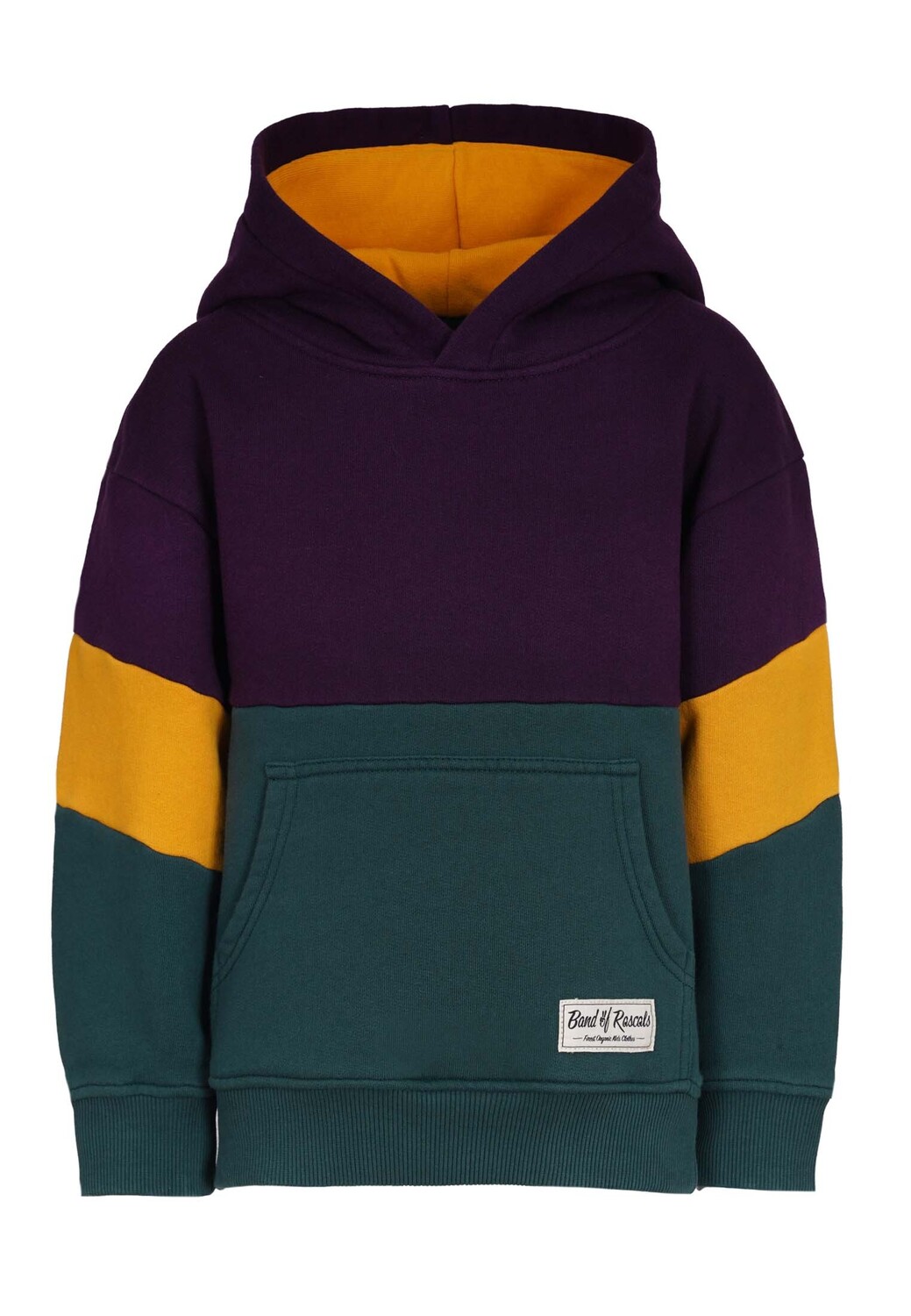 Пуловер Band of Rascals Sweatwear Polychrome, цвет dark purple racing green — фото 2