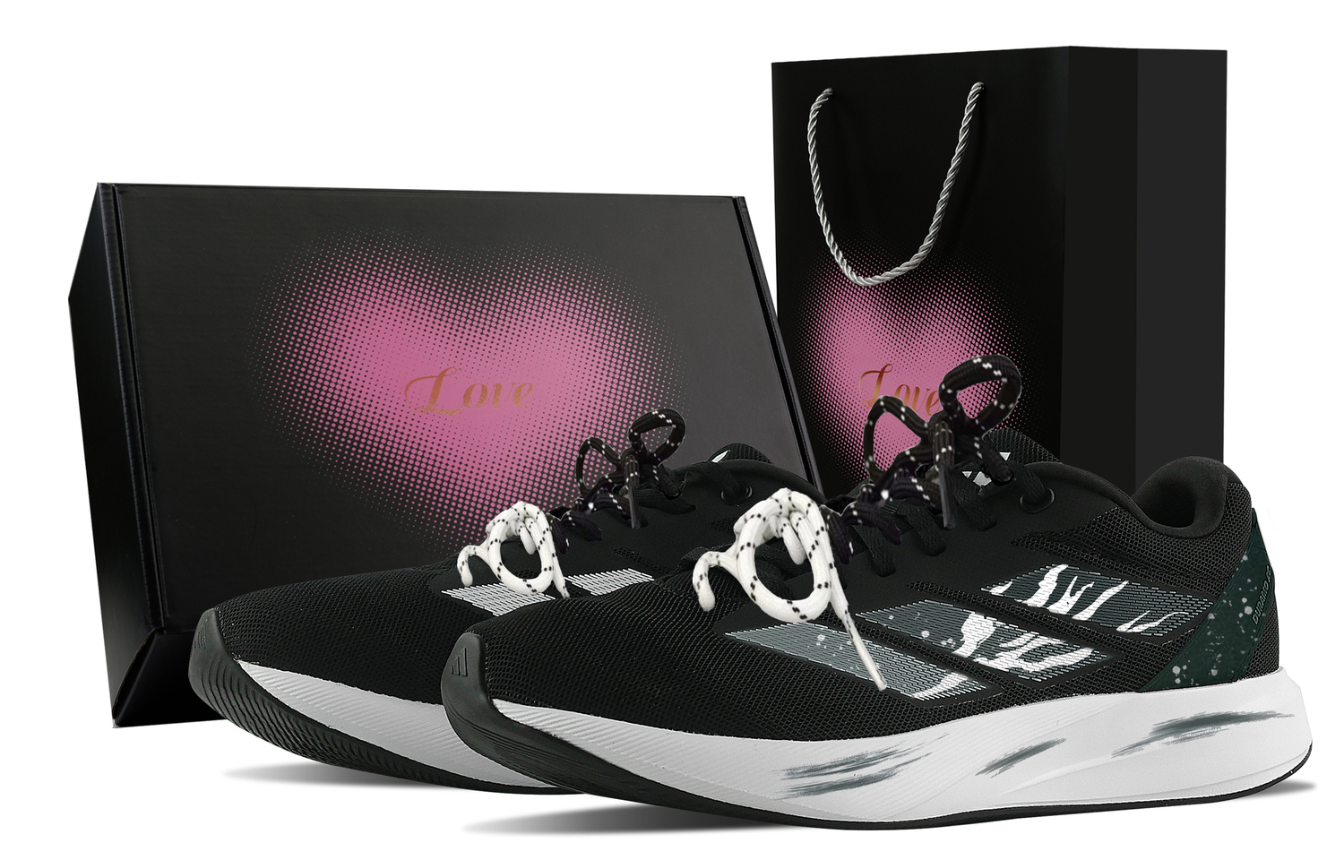 

Adidas Дурам rc амортизация, износостойкие низкие кроссовки для тренировок, спринта и бега unisex black green