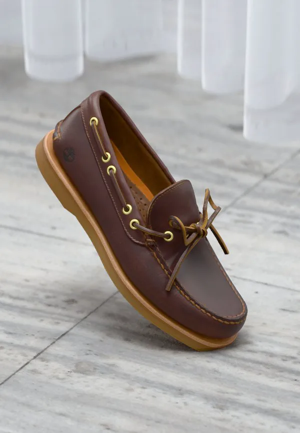Лодка ручной работы, туфли с одним глазом Timberland, Medium Brown