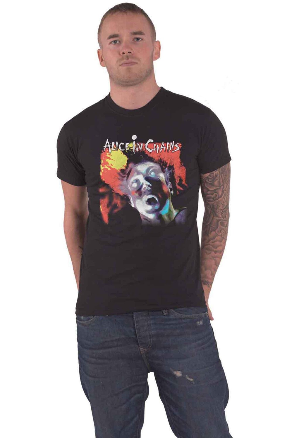 

Футболка с подтяжкой лица Alice In Chains, черный